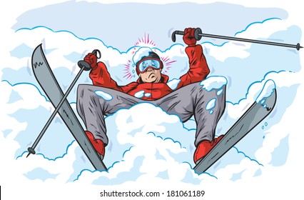 Fallen skier 