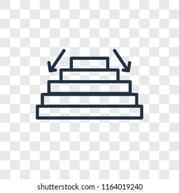 Fallen vector icon isolated on transparent background, Fallen logo concept