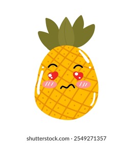fallin in love eye pineapples cartoon emoji