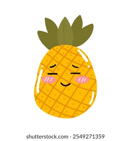 fallin in love eye pineapples cartoon emoji