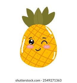 fallin in love eye pineapples cartoon emoji