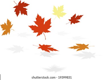 Falling Autumn Leaves