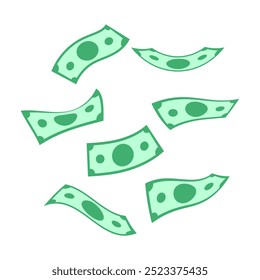 dinero de billetes en caída, scatter dólar, billete de dinero volador, moneda de papel dólar, pila de dinero, muchos caen dinero en efectivo