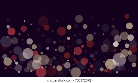 Falling Bokeh, Transparent Glitter Texture. Festive Border, Vector Celebration Background. Jolly Abstract Light, Shining Sparkles, Luxury Garland or Frame. Winter Holidays Falling Bokeh, Cool Confetti
