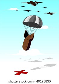 falling bomb illustration