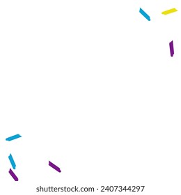 Falling Brush Festival Vector White Background. Fun Shavings Texture. Celebration Dust Design. Happy Paint Christmas Card.