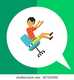 Falling from Chair Icon