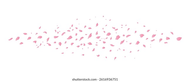 Falling Cherry Blossoms, cherry blossoms falling, fall season, vector illustration background