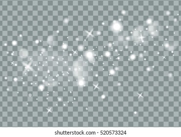 Falling Christmas Shining  beautiful snow isolated on transparent background. Snowflakes, snowfall. snowflake vector.  illustration.