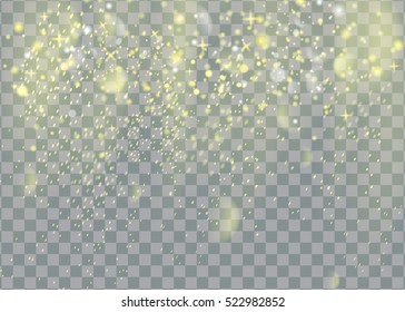 Falling Christmas Shining  beautiful snow isolated on transparent background. Snowflakes, snowfall. snowflake vector.  illustration.