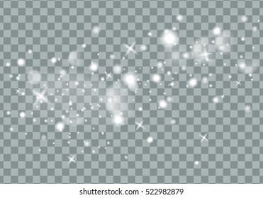 Falling Christmas Shining  beautiful snow isolated on transparent background. Snowflakes, snowfall. snowflake vector.  illustration.