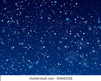 Falling Christmas Shining transparent beautiful snow isolated on transparent background. Snowflakes, snowfall. snowflake vector. Vector illustration