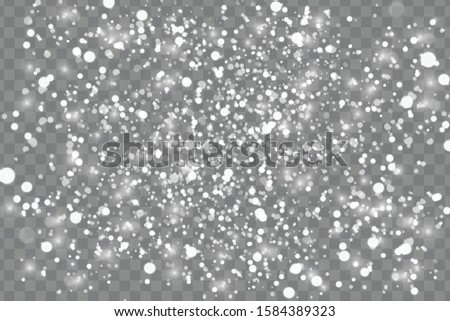 Falling Christmas Snow transparent beautiful, little snow isolated on transparent background. White snowflakes flying in the air. Snow flakes, snow background.