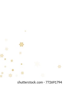 Falling christmas snow. Vector New Year snowflake abstract background. Glitter confetti. Snowflakes decoration effect. Winter holiday print. Snowfall texture for poster, banner, card.