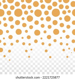 Falling circles background. Circles decoration concept.