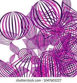 Falling color figures. Abstract background with color striped figures for mobile application or print. Background with falling colorful geometric figures for your design. Vector texture.
