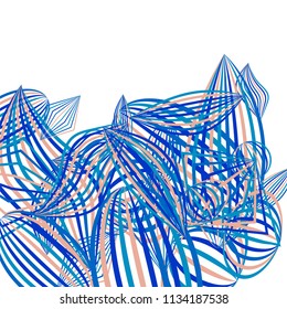 Falling color figures. Abstract background with color striped figures for mobile application or print. Background with falling colorful geometric figures for your design. Vector texture.
