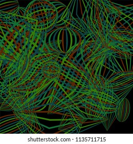 Falling color figures. Abstract background with color striped figures for print or banner. Background with falling colorful geometric figures for your design. Vector texture.
