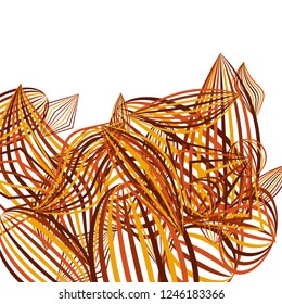 Falling color figures. Abstract background with color striped figures for card or poster. Background with falling colorful geometric figures for your design. Vector texture.