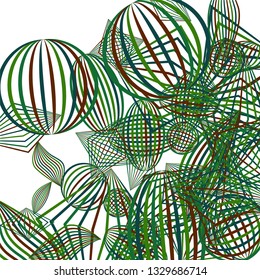 Falling color figures. Abstract background with color striped figures for mobile application or print. Background with falling colorful geometric figures for your design. Vector texture.