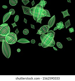 Falling color figures. Abstract background with color striped figures for poster or mobile application. Background with falling colorful geometric figures for your design. Vector texture.