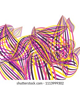 Falling color figures. Concept background with color striped figures for mobile application or print. Background with falling colorful geometric figures for your design. Vector texture.

