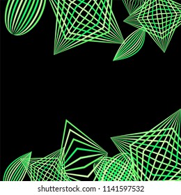 Falling color figures. Concept background with color striped figures for mobile application or print. Background with falling colorful geometric figures for your design. Vector texture.
