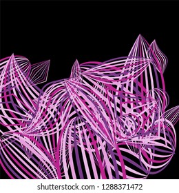 Falling color figures. Concept background with color striped figures for print or banner. Background with falling colorful geometric figures for your design. Vector texture.
