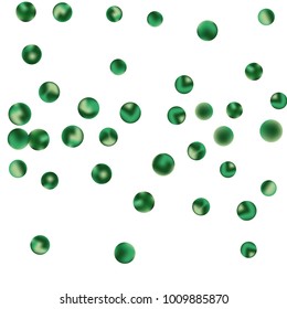 Falling colorful confetti background. Simple Pattern of Gradient Colored Circles on  White Backgdrop. Bright background with scattered confetti. Colored postcard.