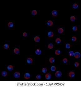 Falling colorful confetti background. Vector colorful round confetti frame isolated on Black Background. Bright background with scattered confetti. Colored postcard.
