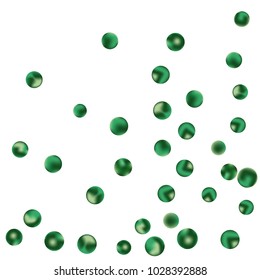 Falling colorful confetti background. Vector colorful round confetti frame isolated on White Backgdrop. Bright background with scattered confetti. Colored postcard.