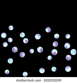 Falling colorful confetti background. Vector colorful round confetti frame isolated on Black Background. Bright background with scattered confetti. Colored postcard.