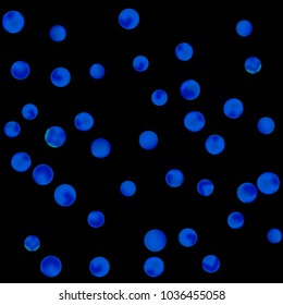 Falling colorful confetti background. Vector colorful round confetti frame isolated on Black Background. Bright background with scattered confetti. Colored postcard.
