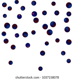 Falling colorful confetti background. Vector colorful round confetti frame isolated on White Backgdrop. Bright background with scattered confetti. Colored postcard.