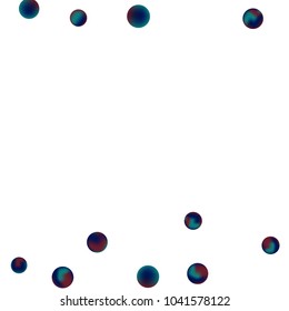Falling colorful confetti background. Vector colorful round confetti frame isolated on White Backgdrop. Bright background with scattered confetti. Colored postcard.
