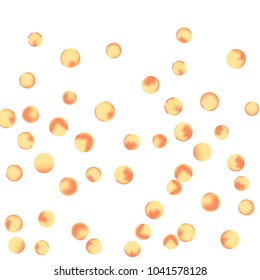 Falling colorful confetti background. Vector colorful round confetti frame isolated on White Backgdrop. Bright background with scattered confetti. Colored postcard.