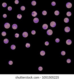 Falling colorful confetti background. Vector colorful round confetti frame isolated on Black Backdrop. Bright background with scattered confetti. Colored postcard.