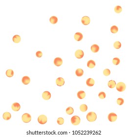 Falling colorful confetti background. Vector colorful round confetti frame isolated on White Background. Bright background with scattered confetti. Colored postcard.