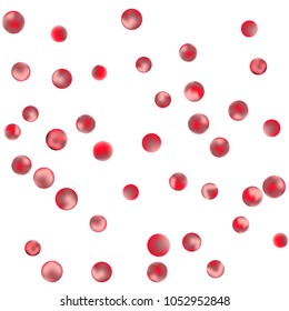 Falling colorful confetti background. Vector colorful round confetti frame isolated on White Background. Bright background with scattered confetti. Colored postcard.