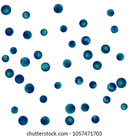 Falling colorful confetti background. Vector colorful round confetti frame isolated on White Backgdrop. Bright background with scattered confetti. Colored postcard.