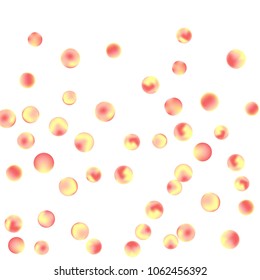 Falling colorful confetti background. Vector colorful round confetti frame isolated on White Background. Bright background with scattered confetti. Colored postcard.
