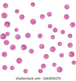 Falling colorful confetti background. Vector colorful round confetti frame isolated on White Background. Bright background with scattered confetti. Colored postcard.