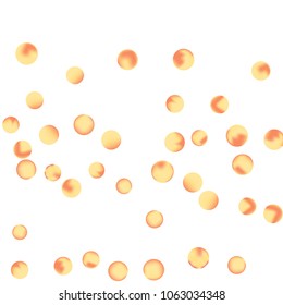Falling colorful confetti background. Vector colorful round confetti frame isolated on White Backgdrop. Bright background with scattered confetti. Colored postcard.
