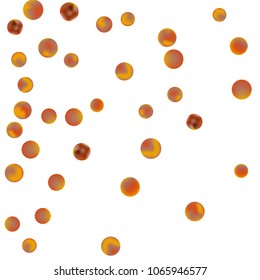 Falling colorful confetti background. Vector colorful round confetti frame isolated on White Backgdrop. Bright background with scattered confetti. Colored postcard.