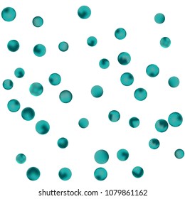 Falling colorful confetti background. Vector colorful round confetti frame isolated on White Backgdrop. Bright background with scattered confetti. Colored postcard.