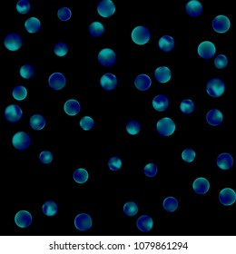 Falling colorful confetti background. Vector colorful round confetti frame isolated on Black Backdrop. Bright background with scattered confetti. Colored postcard.