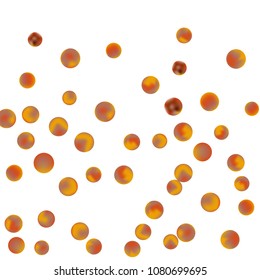 Falling colorful confetti background. Vector colorful round confetti frame isolated on White Backgdrop. Bright background with scattered confetti. Colored postcard.