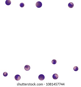 Falling colorful confetti background. Vector colorful round confetti frame isolated on White Background. Bright background with scattered confetti. Colored postcard.