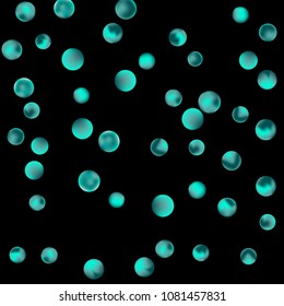 Falling colorful confetti background. Vector colorful round confetti frame isolated on Black Backdrop. Bright background with scattered confetti. Colored postcard.
