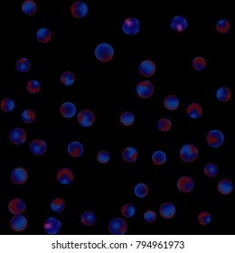 Falling colorful confetti background. Vector colorful round confetti frame isolated on Black Background. Bright background with scattered confetti. Colored postcard.